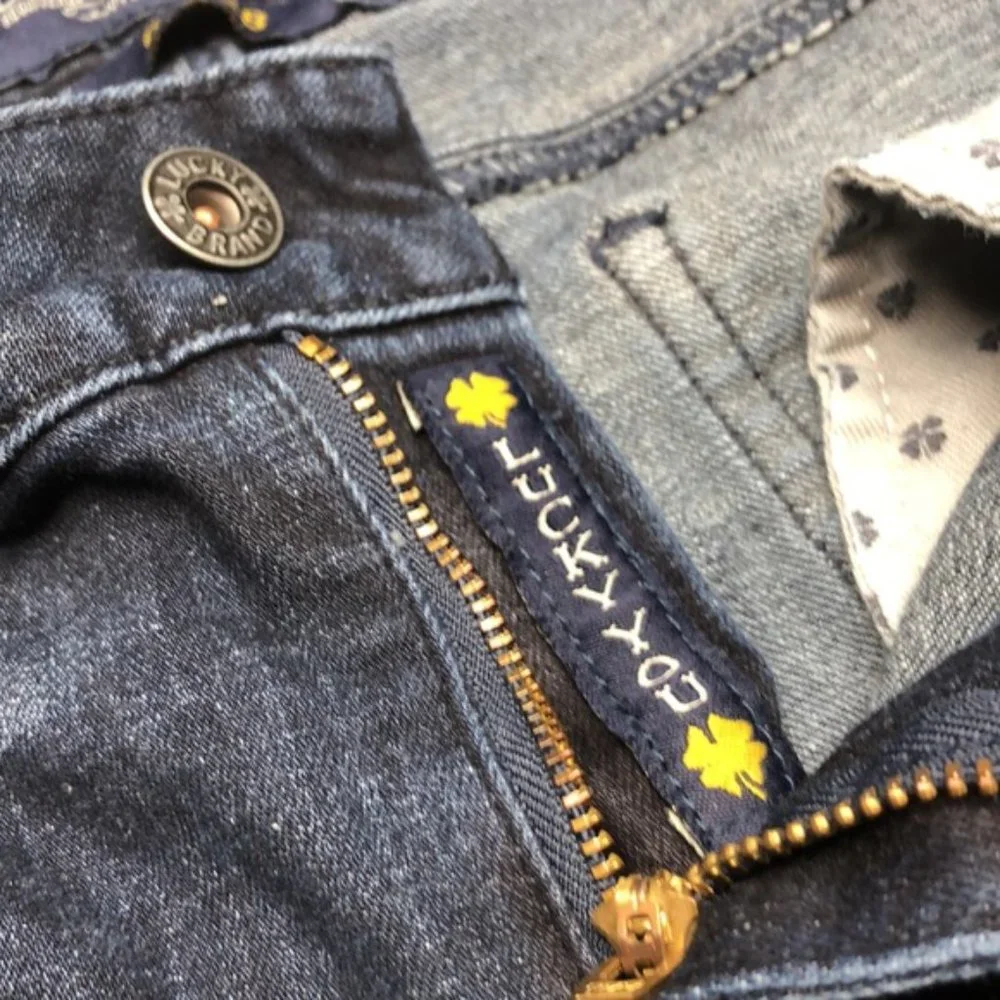 LIKE NEW VINTAGE LUCKY BRAND LOLITA SKINNY JEANS 6/28x29 ๐ - Picture 3 of 12